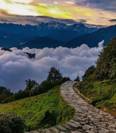 The mountains are calling and I must go. Travel India Beautiful Places, Path To Heaven, India Travel Places, The Mountains Are Calling, Aesthetic Photography Nature, Yoga Challenge, To Heaven, Beautiful Places To Travel, Secret Obsession