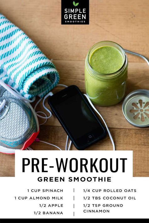 Drinking a pre-workout smoothie can help energize and fuel your body for an awesome workout. Enjoy about 1 hour before your workout. Before Workout Smoothie Recipes, Before Workout Smoothie, Preworkout Drink Homemade, Preworkout Smoothies, Smoothies For Athletes, Preworkout Drinks, Athlete Meals, Pre Workout Drink, Metabolic Confusion