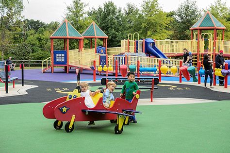 Clemyjontri Park | Park Authority Inclusive Playground Design, Washington Dc With Kids, Central Park Playground, Asbury Park Boardwalk, Playground Safety, Fairfax County, Children's Playground Equipment, 100 Things To Do, Park Playground