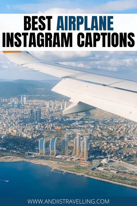 Best Airplane Instagram Captions Flying Captions, Airplane Instagram, Inspiring Captions, Flight Attendant Quotes, Instagram Captions Cute, Airplane Quotes, Bridge Quotes, Captions Short, Simple Captions