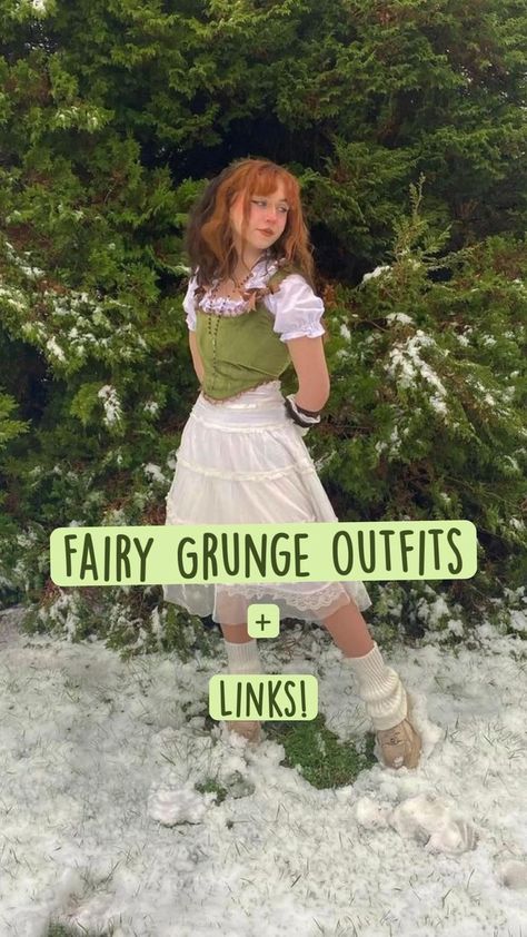 Forest Grunge Outfit, Aesthetic Fairy Costume, Fairy Grunge Aesthetic Outfit, Grunge Fairycore Outfits, Fairycore Aesthetic Outfits, Forest Fairy Costume, Forest Grunge, Grunge Dresses, Fairy Grunge Outfit