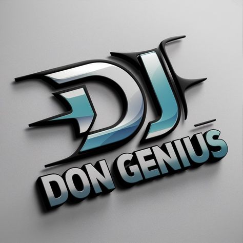 Dj Logos, Dj Logo Ideas, Logo Dj, Dj Logo Design Fonts, Dj Mixer Logo, Dj Remix Logo, Drawing Couple Poses, Best Logo Design, Cool Logo