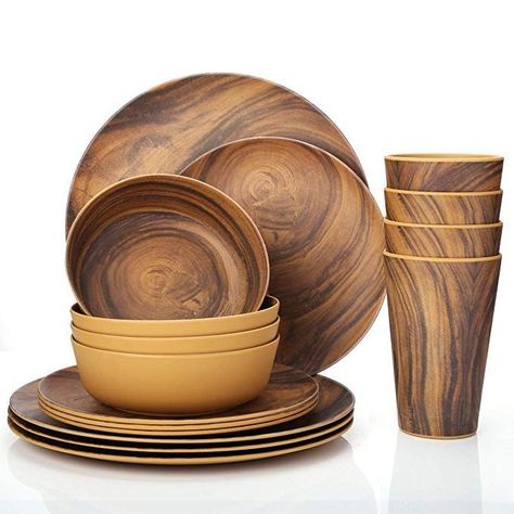 Bamboo Plates Wooden Containers, Wood Dishes, Wooden Dishes, Bamboo Decor, Bamboo Plates, Wooden Kitchen Utensils, Bamboo Crafts, Wood Project, Wooden Utensils