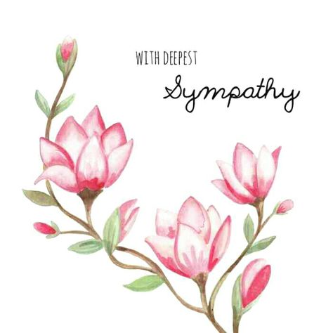 Sympathy Wishes, With Deepest Sympathy, Sympathy Messages, With Sympathy, Condolence Messages, Sympathy Quotes, Card Flowers, Condolence Card, Birthday Card Drawing