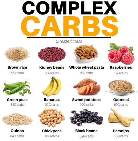 💥 Complex Carbs 💥   ALL Nutrition values per 100 grams of uncooked, raw product.  - 🐣 No no, Carbs are not the enemy - These healthy, Complex Carbs sources are a GO-TO choice when it comes to either Fat Loss, Muscle Building and Healthy Eating. But they’ll also help you be energized longer than when your eating those simple sugary carbs. Nothing wrong with that, but it just makes your energy levels crash. Be aware of that. Complex Carbs List, Best Complex Carbs, Carbohydrates Food List, Carbs List, Man Recipes, Complex Carbs, Good Carbs, 1200 Calorie, Essential Minerals