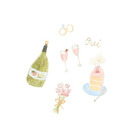 Papel Notes on Instagram: “Wedding card doodle for my friends wedding this weekend 🍾 . . . . . . . . #weddingillustration #watercolorwedding #winelabel…” Wedding Doodles, Bride Illustration, Doodle Wedding, Bridal Era, Notes On Instagram, Wedding Album Scrapbooking, Color Veil, Watercolor Party, Asking Bridesmaids