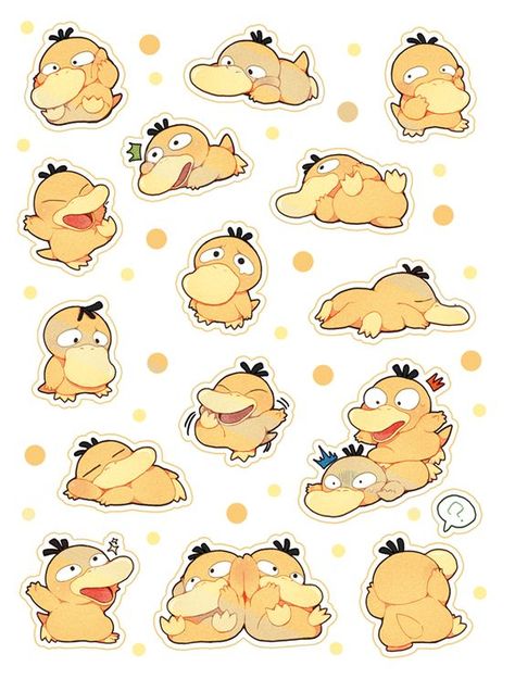 Psyduck Art, Psyduck Cute, Pokemon Stickers, Pokemon Tattoo, Cute Pokemon Pictures, Pokémon Master, Cute Pokemon Wallpaper, Pokemon Drawings, All Pokemon