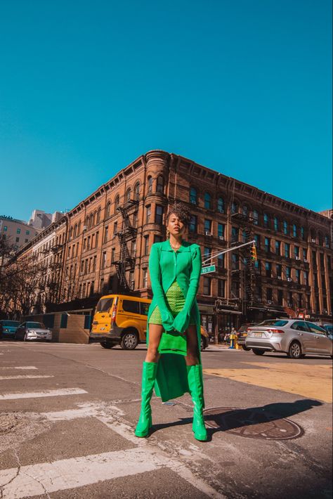 Aimee Kelly, March Spring, Creative Poses, Cardigan Dress, Monochromatic Outfit, Zara Fashion, Next Clothes, Green Outfit, Street Photo