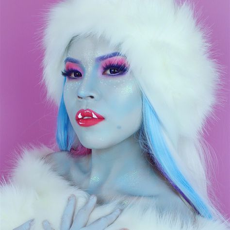 Abby Bominable Makeup, Abby Bominable Cosplay, Abbey Bominable Makeup, Abbey Bominable Cosplay, Abbey Bominable Costume, Monster High Makeup, Monster High Abbey, Monster High Costume, Abbey Bominable