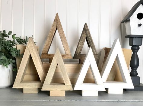 Wood xmas trees diy