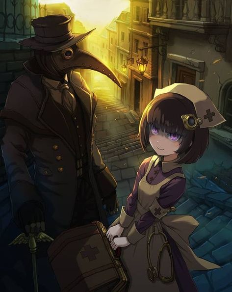 Plague Doctor And Nurse, Nurse Girl, Doctor And Nurse, Girl Wallpapers, Plague Doctor, Wallpapers Hd, Anime Character Design, Anime Character, Character Design