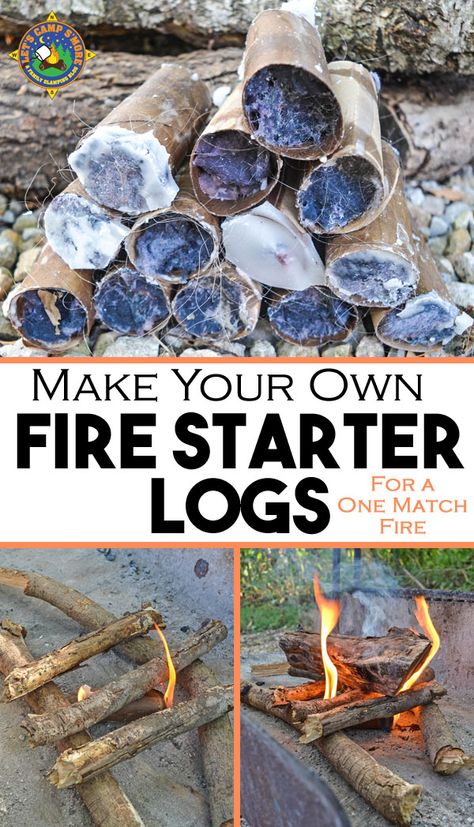 Homemade Fire Starters, Fire Starters Diy, Camping Bedarf, Camping Diy, Camping Hacks Diy, Survival Life Hacks, Fire Starter, Prepper Survival, Diy Camping