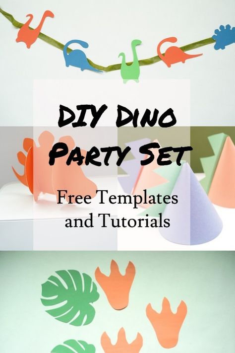 Dinosaur Birthday Party Decorations Diy, Diy Dino Party, Diy Dinosaur Decor, Diy Dinosaur Party, Dinosaur Party Decor, Dinosaur Party Hats, Dino Party Decorations, Birthday Party Theme Ideas, Diy Unicorn Party