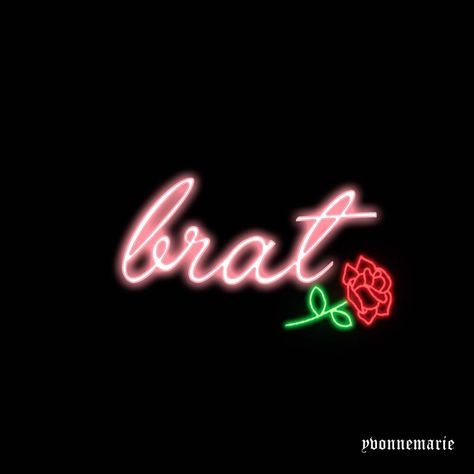 Brat Tamer Aesthetic, Brat Tamer, Brat Aesthetic, Neon Typography, Aesthetic Color, Wallpapers Backgrounds, Aesthetic Colors, Pretty Wallpapers Backgrounds, Pretty Wallpapers