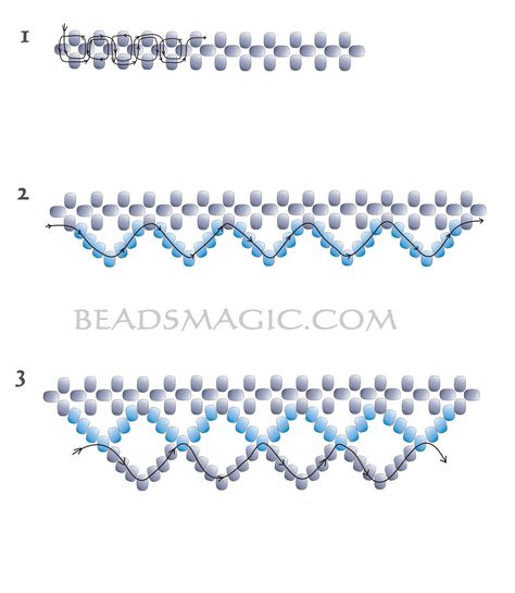 Free pattern for amazing beaded necklace Incanto U need: seed beads 11/0 bicone beads 3-4 Free Necklace Patterns, Flower Bracelet Diy, Bead Patterns Free, Diy Necklace Patterns, Beading Necklace, Seed Bead Patterns Free, Beads Magic, Bead Lace, Bead Weaving Tutorials