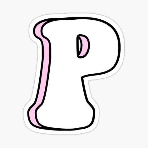 Huruf P Aesthetic, Single Letter, Redbubble Designs, Letter P, Retail Logos, Sticker Design, Sell Your Art, Picture Frames, Vinyl Sticker