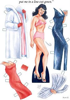 The Paper Collector: Bettie Page by Bruce Patrick Jones Paper Dolls Clothing, Dover Publications, Pin Doll, Paper Dolls Printable, Bettie Page, Vintage Paper Dolls, Pin Up Art, Vintage Pinup, Paper Toys