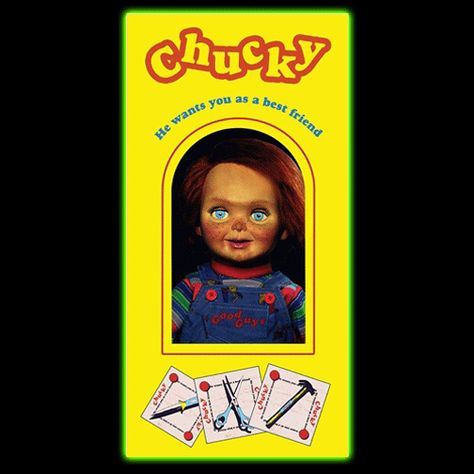 Halloweentown Store: Chucky Good Guys Box Beach or Bath Towel Chucky Tv Series, Child's Play Movie, Good Guy Doll, Bedroom Book, Childs Play Chucky, Haunted House Props, Beach Bath, Cool Box, Halloween Haunted Houses