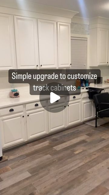 Brian C on Instagram: "Try this simple upgrade to give your cabinets a custom look. I have a whole series on my YouTube channel showing how to paint your cabinets! Check it out! LINK in @buildwithbc BIO #remodel #cabinetdesign #homedesign #DIY #homereno #laundryroom #paintedcabinets" How To Upgrade Cabinets, Uneven Cabinets In Kitchen, Make Cabinets Look Custom, Cabinet Molding Ideas, Kitchen Cabinet Trim Ideas, Add Trim To Cabinet Doors, Soffit Kitchen, Kitchen Cabinet Fronts, Flip Kitchen