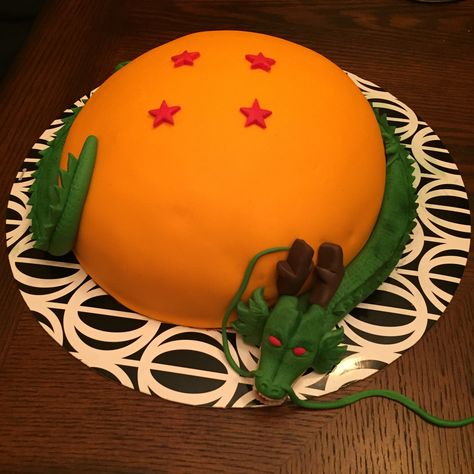 Dbz Cake, Dragonball Cake, Dragon Ball Cake, Dragon Ball Z Cake, Dragonball Z Cake, Goku Birthday, 10 Birthday Cake, Anime Cake, Ball Cake