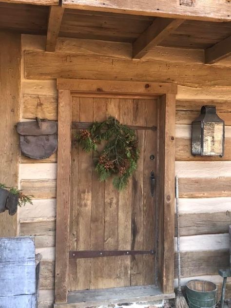 Wood Cabin Doors, Log Cabin Exterior Doors, Log Cabin Doors Entrance Front Entry, Primitive Front Door, Log Cabin Doors, Log Cabin Front Door, Log Cabin Door, Cabin Front Door, Rustic Exterior Doors