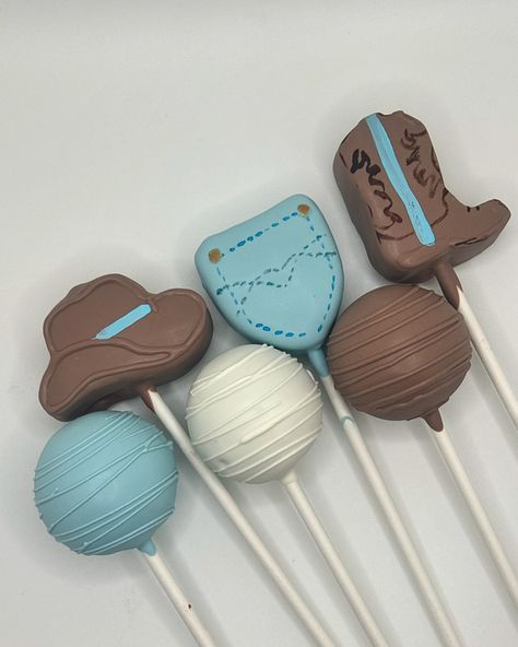 First Rodeo! 🐎 Hat & boot from @tinybitezshop #sandiegocakepops #sandiego #firstrodeo #cowboy First Birthday Rodeo Theme Food, First Rodeo Treats, Rodeo Cake Pops, Not Her First Rodeo Baby Sprinkle, Rodeo Themed Food, Cowboy Cake Pops, Dipped Treats, Rodeo Hat, Cowboy Cakes