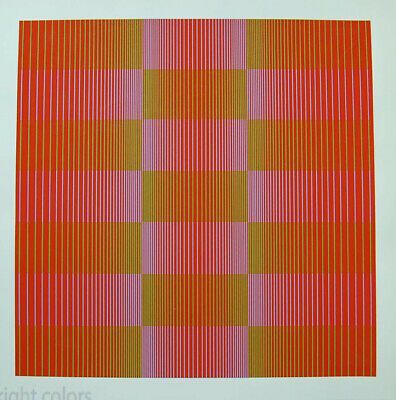 Julian Stanczak UNTITLED Original Unsigned Proof Op Art Silkscreen  | eBay Julian Stanczak, Optical Art, Kinetic Art, Metallic Prints, Art Prints For Sale, Private School, Color Shapes, Wood Picture Frames, Op Art