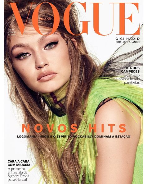 Vogue Brazil, Vogue Magazine Covers, Fashion Magazine Cover, Fashion Cover, Gisele Bündchen, Img Models, Vogue Covers, Vogue Uk, Miuccia Prada