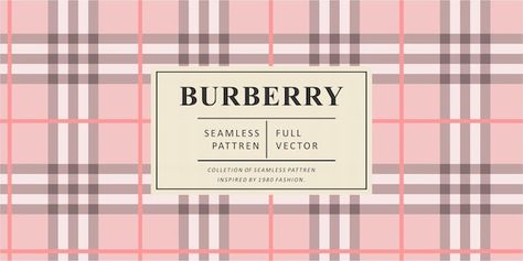 Burberry fashion pattern for printing | Premium Vector #Freepik #vector #burberry #checkered #plaid-background #seamless Burberry Fashion, 1980 Fashion, Burberry Pattern, Burberry Print, Plaid Background, Burberry Plaid, Printed Backgrounds, Department Stores, Fashion Pattern