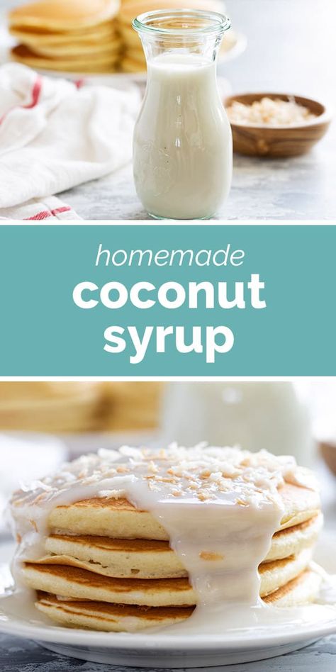 Coconut Syrup, Syrup Recipe, Breakfast Dessert, Toasted Coconut, Easy Homemade, Taste Buds, Syrup, Waffles, Pancakes