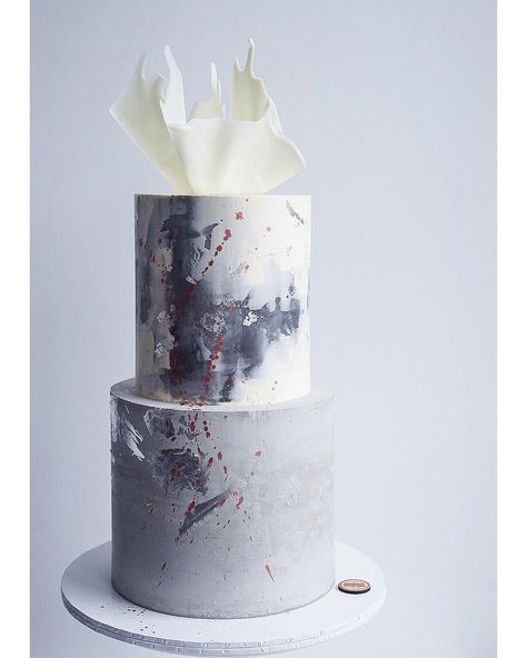 Masculine Cake, Concrete Cake, Dad Birthday Cakes, 21st Cake, Modern Cakes, Cake Trends, Modern Wedding Cake, Elegant Cakes, Cake Tasting