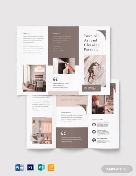 Cleaning Brochure, Handout Design, Brochure Sample, Brochure Design Layouts, Menu Design Inspiration, Brochure Design Creative, Brochure Design Layout, Trifold Brochure Design, Page Layout Design