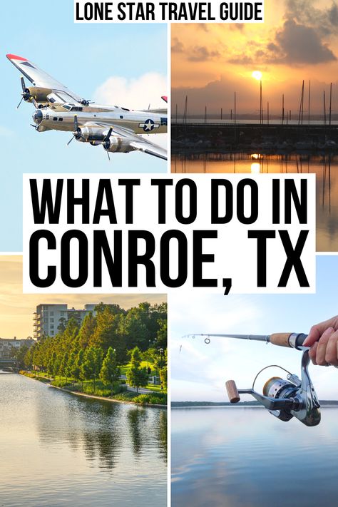 Fishing, boating, and sunsets: here are the best things to do in Conroe, Texas!  fun things to do in conroe tx | what to do in conroe texas | lake conroe texas | lake conroe things to do | best day trips from houston tx | best weekend getaways from houston tx | things to do near houston tx | what to do at lake conroe texas | things to do in piney woods | lake conroe travel guide | lake conroe vacation | weekend in conroe tx | lakes in texas | fishing spots in texas | travel destinations in texas Lake Conroe Texas, Lakes In Texas, Day Trips From Houston, Texas Trip, Texas Things, Conroe Texas, Texas Places, Texas Vacations, Cool Things To Do