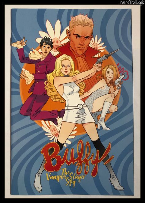 Buffy The Vampire Slayer Fanart, Buffy Illustration, Buffy Comic Art, Spike Fanart Buffy The Vampire Slayer, Angel Fanart, Buffy The Vampire Slayer Comic Art, Custom Phone Cases Ideas, Buffy Supernatural Crossover, Cartoon Logic