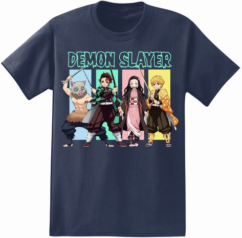 PRICES MAY VARY. 100% Cotton Pull On closure Machine Wash Demon Slayer: Kimetsu no Yaiba is a Japanese manga series that follows Tanjiro Kamado, a young boy who becomes a demon slayer after his family is slaughtered and his younger sister Nezuko is turned into a demon. Throwback Thursday: Nothing says #TBT like a retro tee. Combine these short sleeve t-shirts for men with accessories in celebration of a good time. Officially Licensed Demon Slayer Apparel: Officially licensed apparel and high-qua Demon Slayer Merch, Slayer Shirt, Unisex Looks, Anime Demon Slayer, Anime Tshirt, Anime Clothes, Anime T Shirt, Tanjiro Kamado, Pretty Guardian Sailor Moon