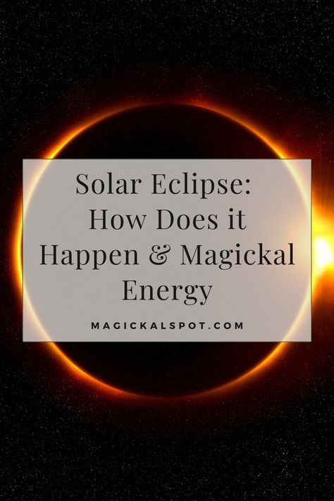 Experience the cosmic dance with "Solar Eclipse: How Does it Happen & Magickal Energy". 🌞🌚 Dive into the celestial mechanics behind this awe-inspiring event, and explore its potent mystical energies. From ancient beliefs to modern rituals, discover how the solar eclipse influences our spiritual practices. A cosmic read for astronomy lovers and magic practitioners alike. #SolarEclipse #CelestialMagic #CosmicEnergy Solar Eclipse Ritual, Solar Eclipse Magic, Eclipse Energy, Solar Lunar, Lunar Witch, Cosmic Dance, Astronomy Lover, Moon Eclipse, Cosmic Energy