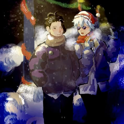 Christmas Satosugu, Satosugu Christmas, Gojo Christmas Pfp, Jjk Christmas, Xmas Pfp, Cute Fan Art, Pins Anime, Jay Kay, Christmas Pfp