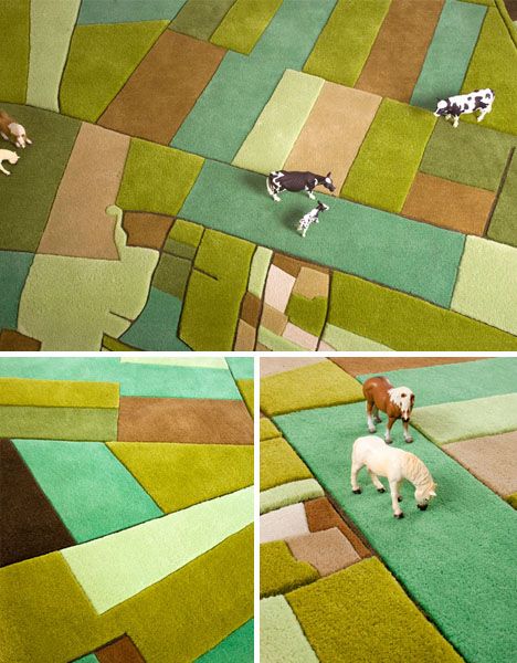 Land Carpet Is A Modular Rug With Aerial View Designs Carpet Diy, Carpet Cleaning Company, Childrens Rugs, Farm Style, Rural Landscape, Floor Covering, Carpet Colors, Carpet Design, Carpet Runner