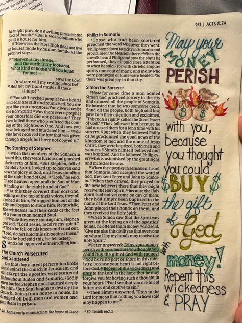 Acts Bible Journaling, Acts Bible Study, Acts Bible, Acts 8, Acts 10, Acts 3, Acts 5, Bible Journal Notebooks, Creative Bible