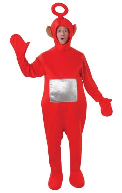 Costumes Beginning with... Letter P Po Teletubbies, Teletubbies Costume, Adult Fancy Dress, Cartoon Costumes, Red Bodysuit, Full Body Suit, Group Costumes, Comic Relief, Party Funny