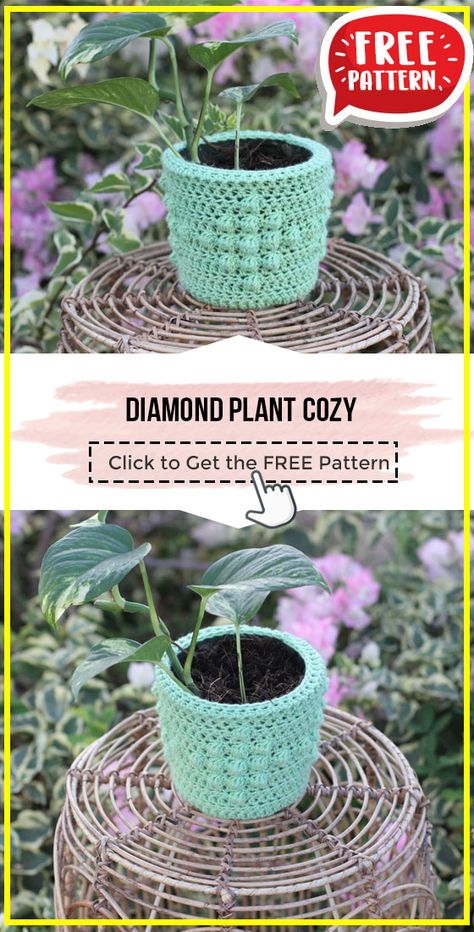 Plant Pot Cozy Crochet, Crochet Plant Cozies, Crochet Terra Cotta Pot Pattern, Crochet Planters Free Pattern, Plant Cozy Crochet, Crochet Plant Cozy, Plant Cozies, Crochet Plant Pot Cover, Crochet Planter Cover