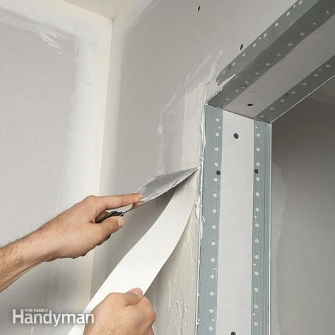 Drywall Taping, Drywall Tape, Drywall Installation, Steel Framing, The Family Handyman, Home Fix, Family Handyman, Smooth Walls, House Projects