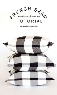 Pillowcase Tutorial, Envelope Pillowcase, Pillow Cases Tutorials, Envelope Pillow, Pillow Cases Diy, Diy Pillow Covers, Sew Ins, Beginner Sewing Projects Easy, Sewing Pillows