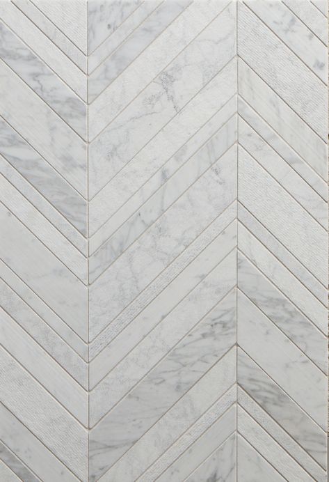 LUCCA WHITE VENATINO TEXTURED CHEVRON - Walker Zanger Walker Zanger, Chevron Tile, Steam Showers, Commercial Flooring, Interior Floor, Fish Bone, Shower Floor, Stone Tiles, Mosaic Patterns