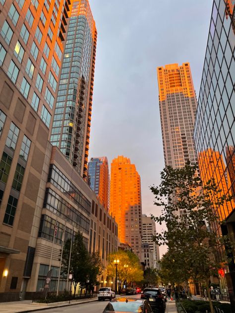 River North Chicago Golden Hour Aesthetic Gold Reef City Aesthetic, Golden River Aesthetic, Golden Hour City, City Golden Hour, City Golden Hour Aesthetic, Los Angeles Golden Hour, New York Golden Hour, River North Chicago, New York City Golden Hour Aesthetic