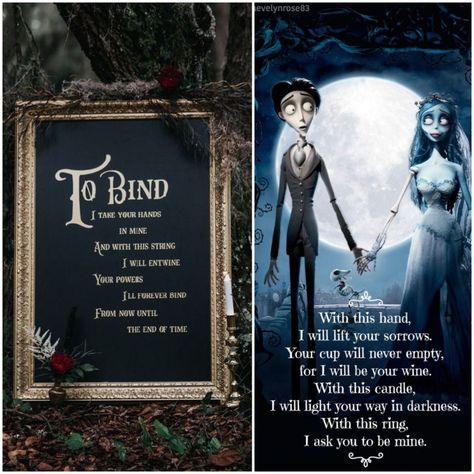 Corpse Bride Wedding Invitations, Corpse Bride Vows Wedding, Corpse Bride Wedding Decor, Corps Bride Wedding Theme, Corpse Bride Bridal Shower Ideas, Corpse Bride Wedding Theme Ideas, Corpse Bride Themed Wedding, Corpse Bride Wedding Vows, Corpse Bride Wedding Theme