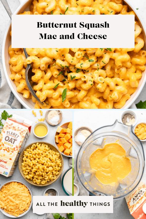 Butternut Squash Mac And Cheese Recipe, Vegan Cheese Substitute, Squash Mac And Cheese, Butternut Squash Mac, Butternut Squash Sauce, Healthy Kid Friendly Meals, Butternut Squash Mac And Cheese, Butternut Squash Cubes, Creamy Butternut Squash