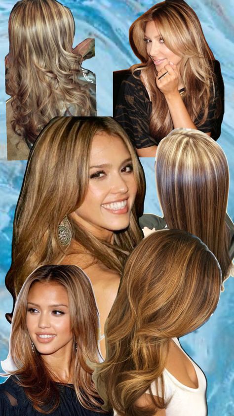 Long Hair Highlights, Blonde Highlights On Dark Hair, Honey Hair Color, Golden Brown Hair, Brown Hair Inspo, Hair Streaks, Dark Hair With Highlights, Honey Blonde Hair, Brown Hair Balayage