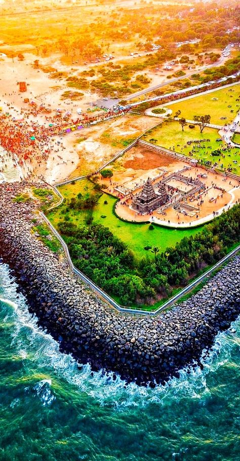 Pallava Dynasty, Shore Temple, Great Salt Lake, India Architecture, Bay Of Bengal, A Town, Tamil Nadu, The South, Monument