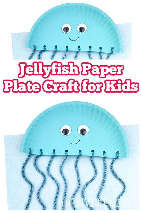 Jellyfish Craft for Kids + Fun Paper plate crafts for kids Jellyfish Paper Plate Craft, Jellyfish Craft For Kids, Sea Life Crafts, Realistic Paper Flowers, Paper Flower Ideas, Make Your Home Look Expensive, Craft Storage Solutions, Paper Plate Craft, Jellyfish Craft